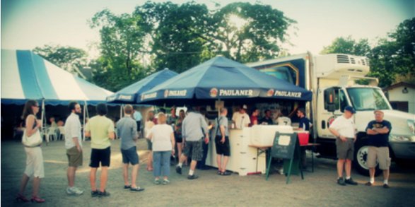 Biergarten party truck