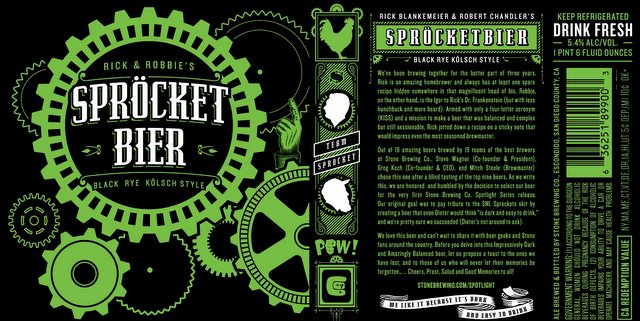 2014 Sprocketbier LabelDesign 22oz-