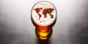 map beer global globe international glass mug-001