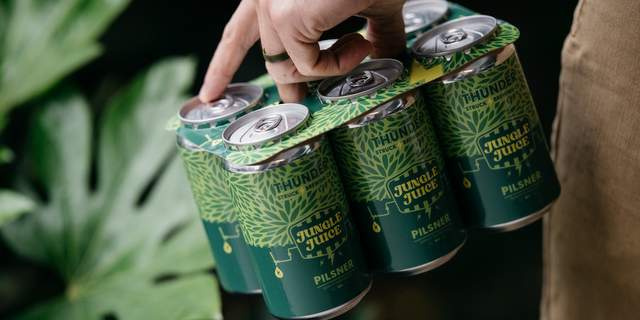 Recyclable Cardboard 4 Pack Can Holder