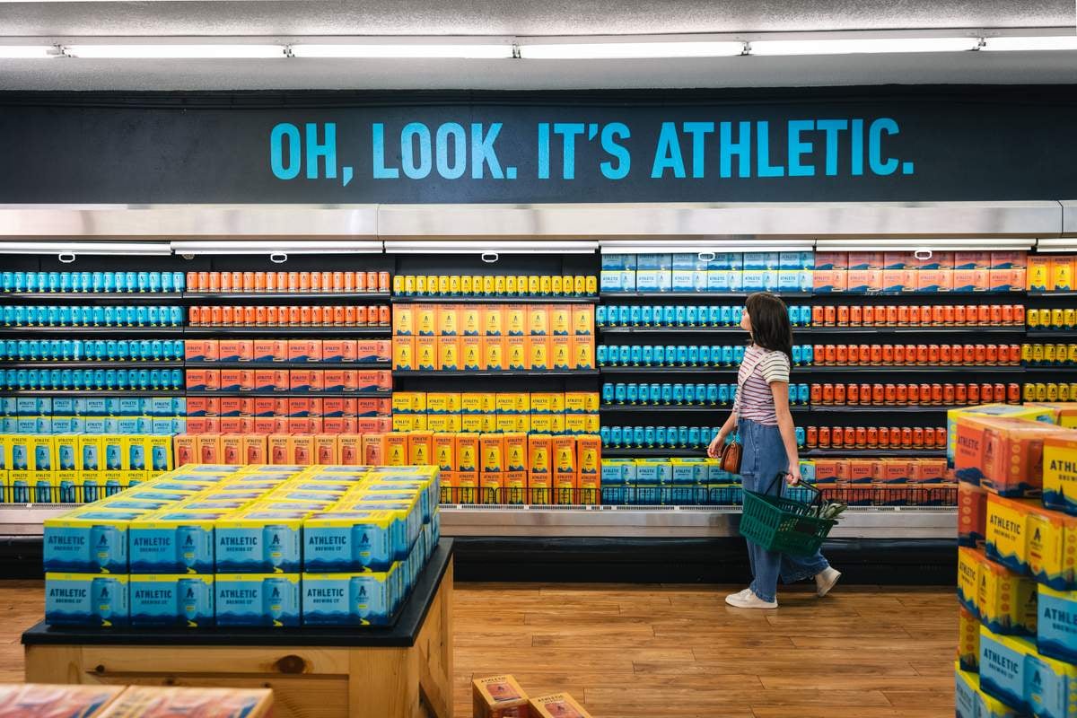 Athletic Brewing Co. fills up a store