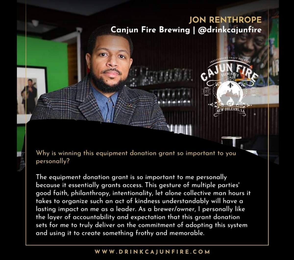 Cajun Fire Jon Renthrope facebook quote