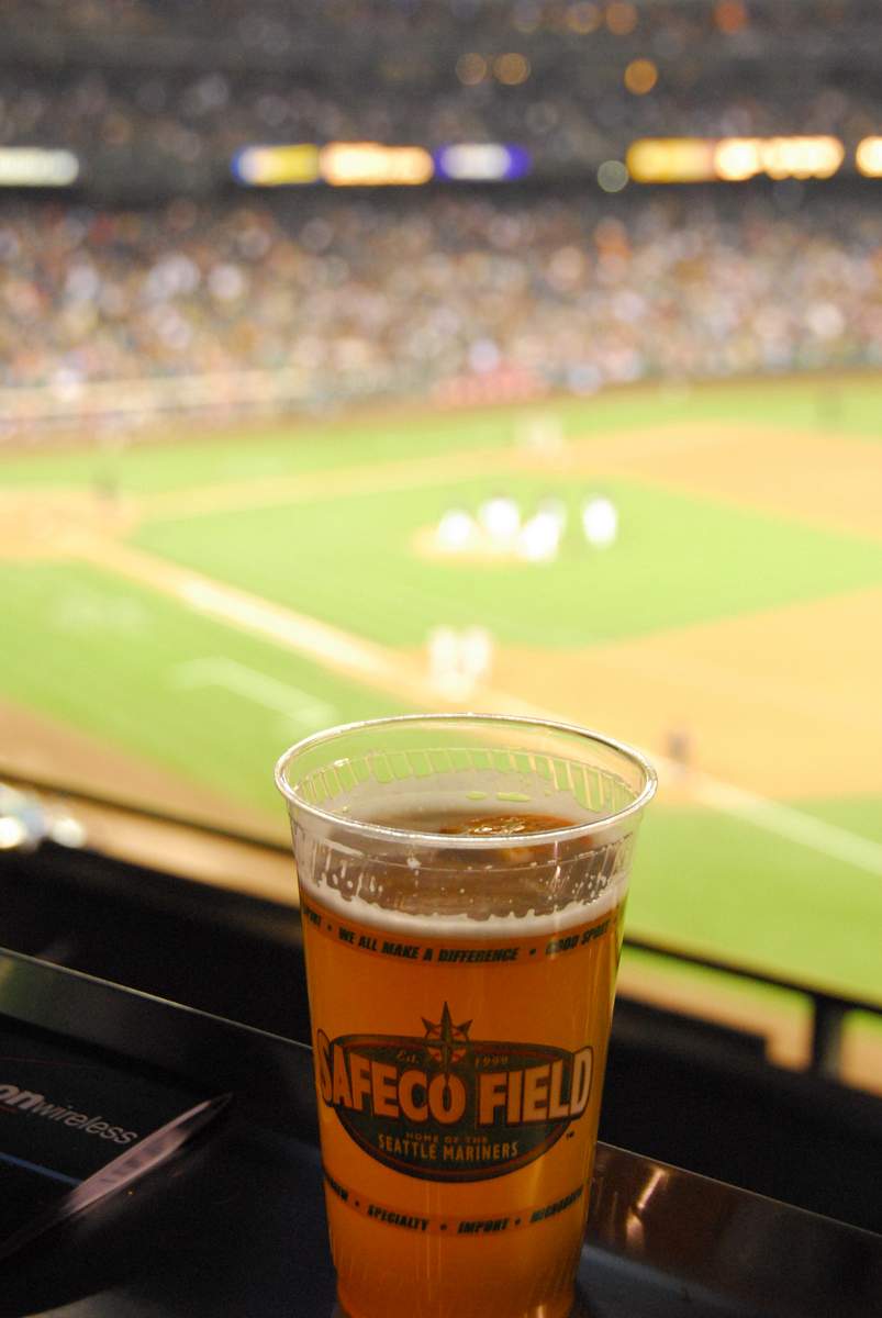 Cold Beer at Safeco Field. A beer on the suite level at Safeco Field. Seattle, Washington.