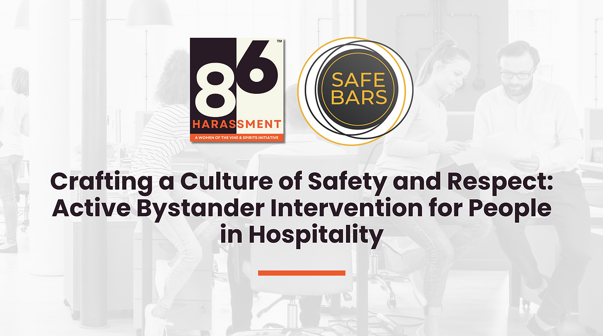 SAFE BARS Active Bystander Intervention Training