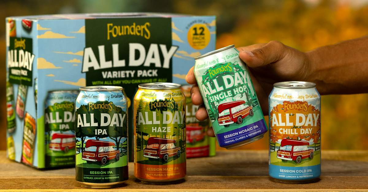 Founders All Day IPA rebrand variety pack 