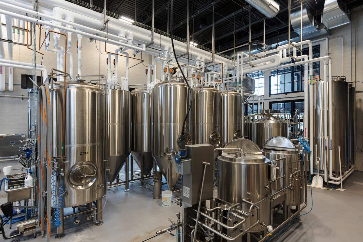 Homewood Brewing brewhouse tanks