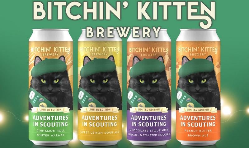 Bitchin' Kittens Girl Scout beers